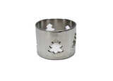 Cut out tree napkin ring silver