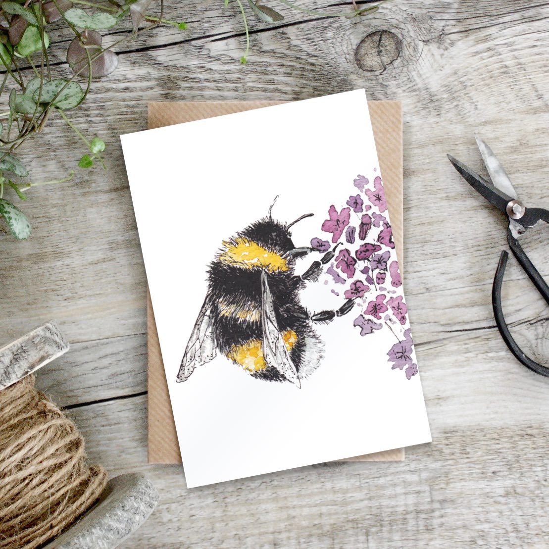 Lavender Love Card (Cello-Free)