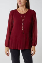 Load image into Gallery viewer, Pleated Long Sleeve Top
