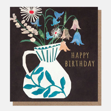 Vase With Flowers Birthday Card