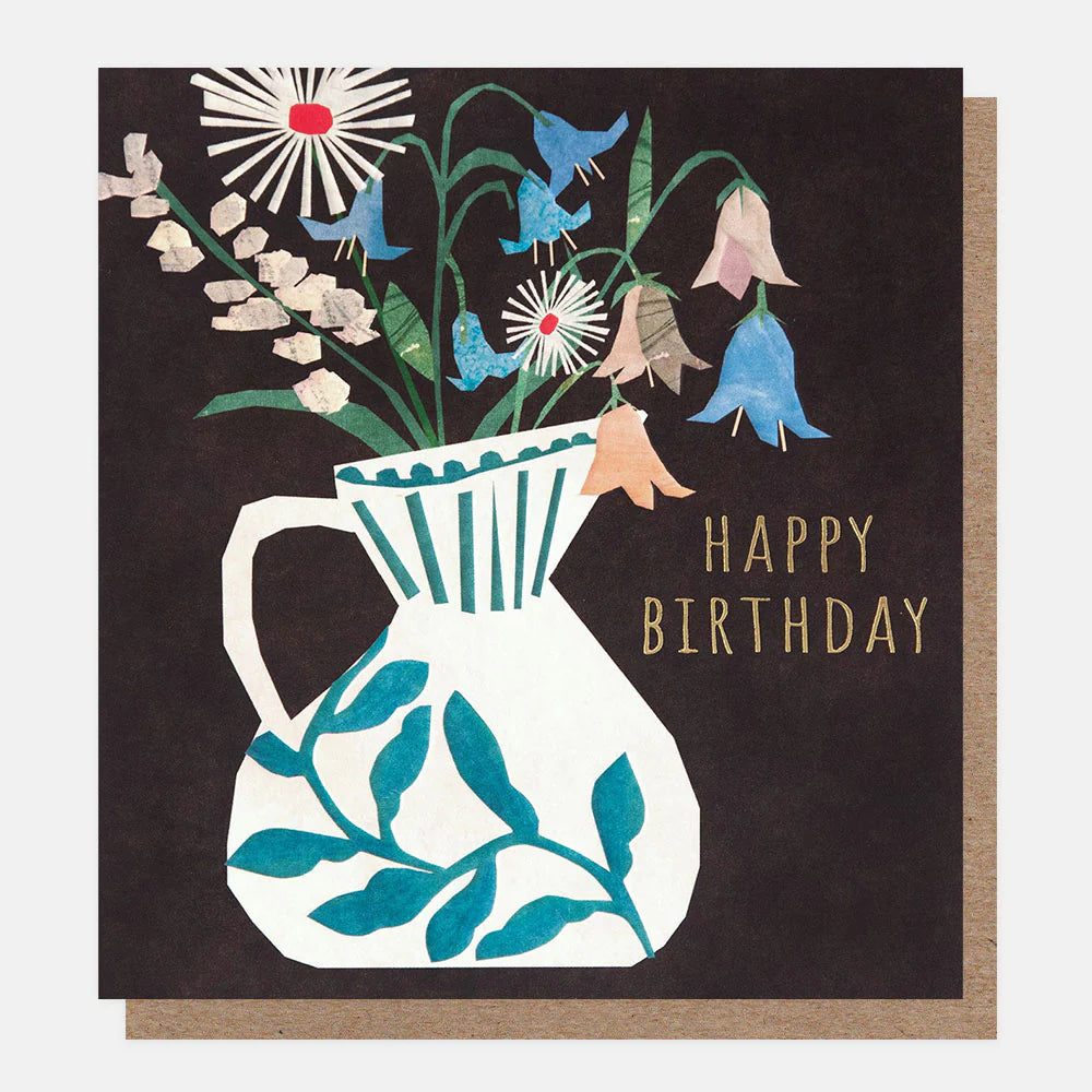 Vase With Flowers Birthday Card