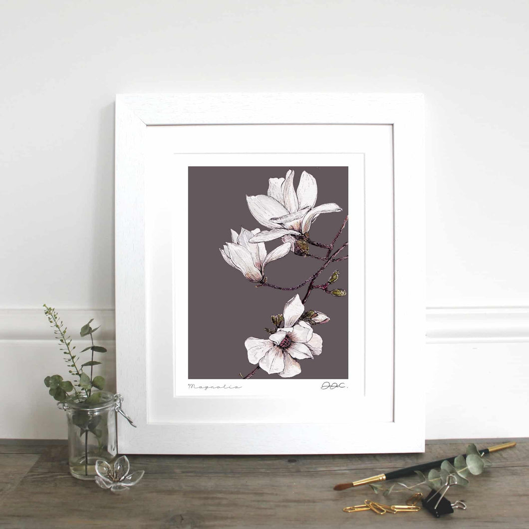 Magnolia (Pure) 10×12″ Mounted Fine Art Print