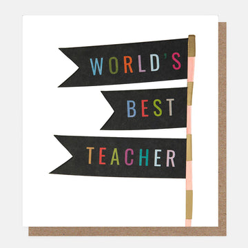 World's Best Teacher Card