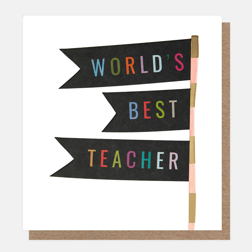 World's Best Teacher Card