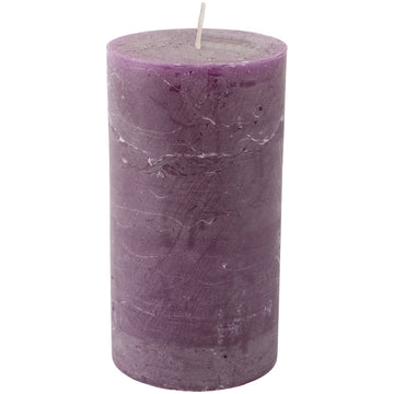Rustic Pillar Candle Amethyst 70x130mm