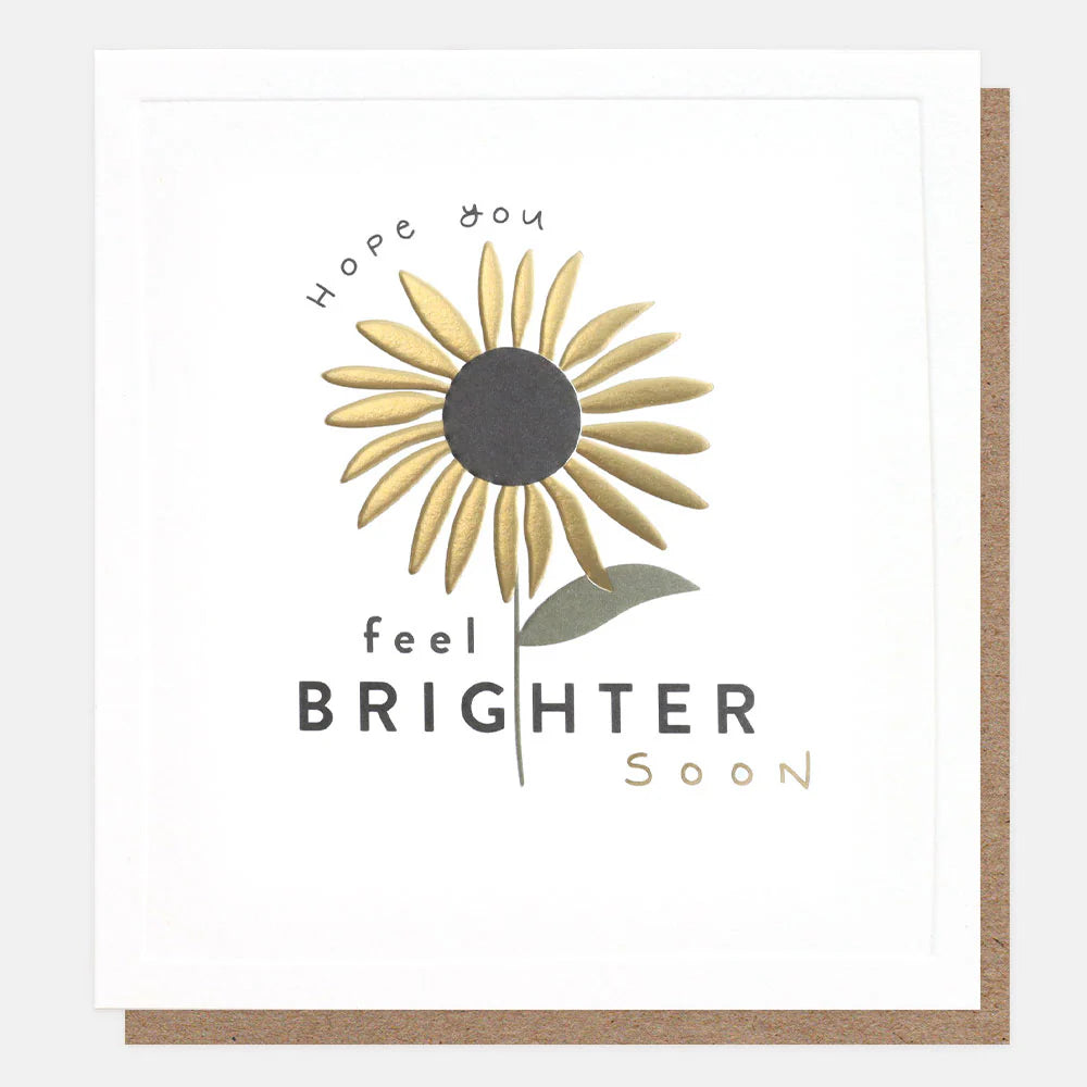 Sunflower Get Well Soon Card