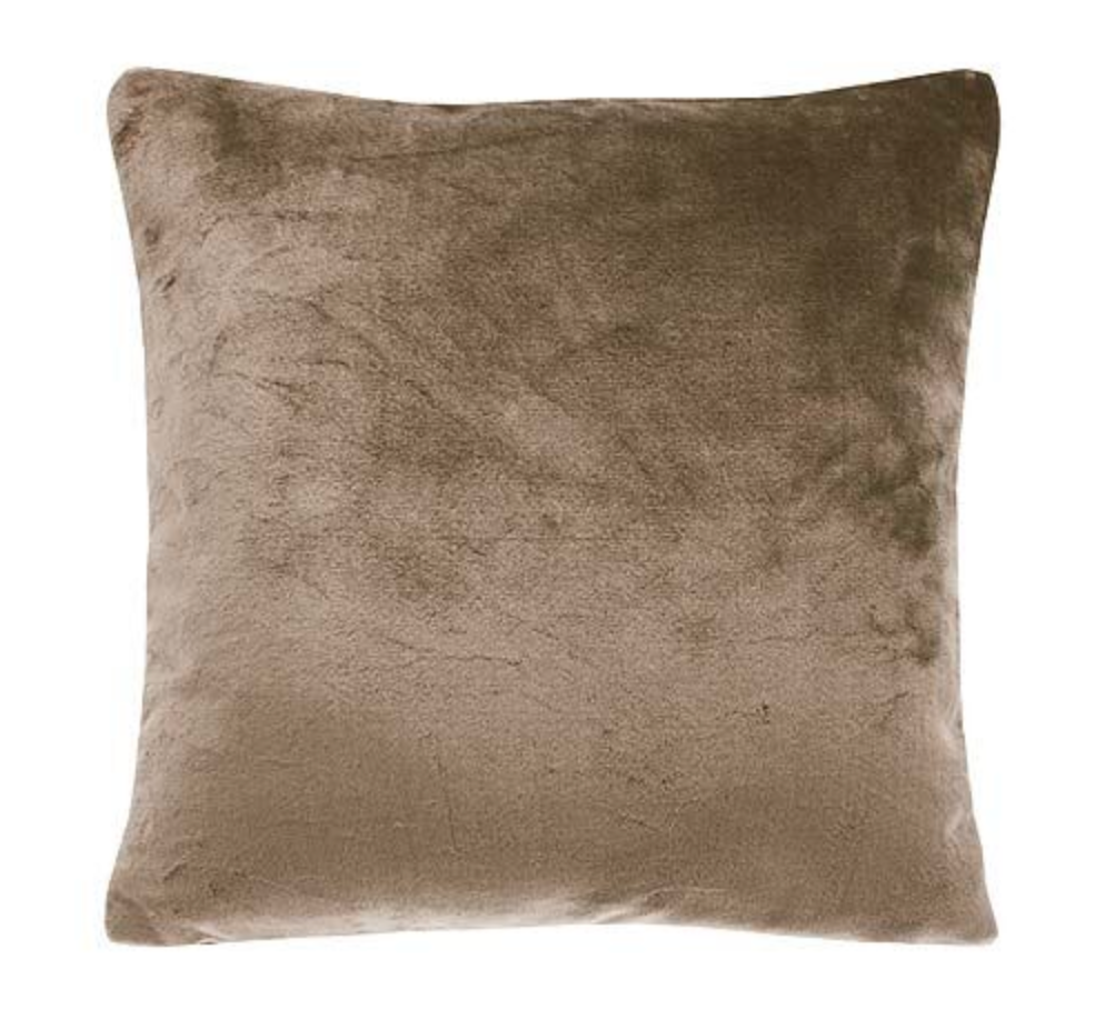Cashmere touch fleece cushion