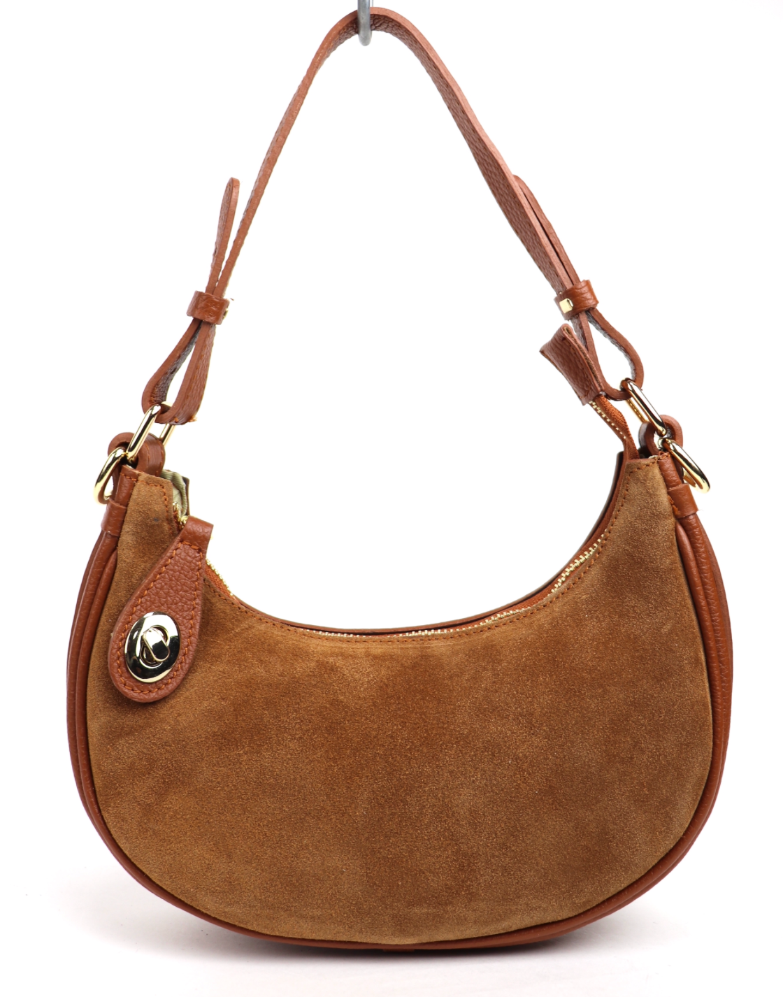 Suede / Leather small shoulder cross body bag