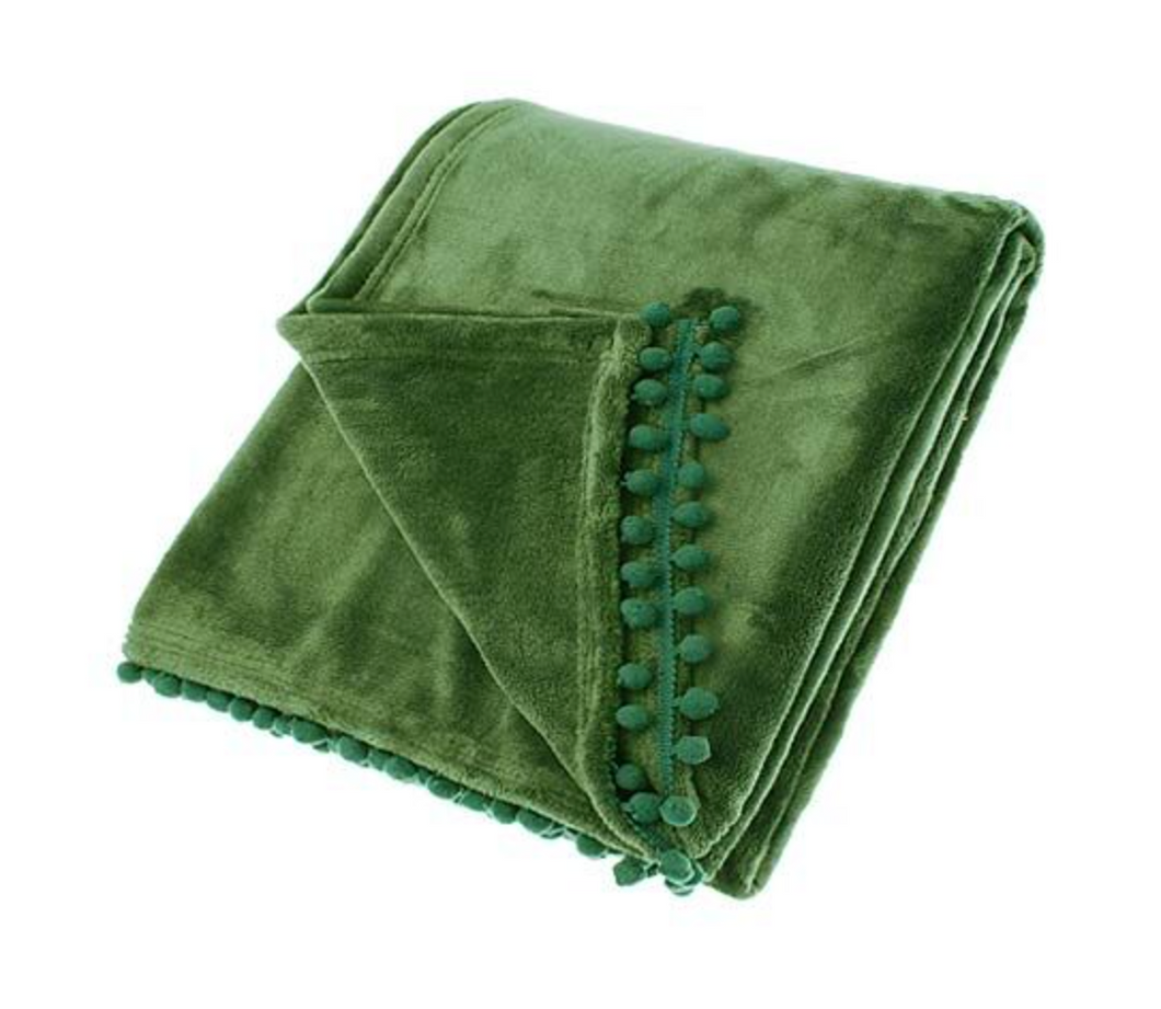 Cashmere touch fleece throw