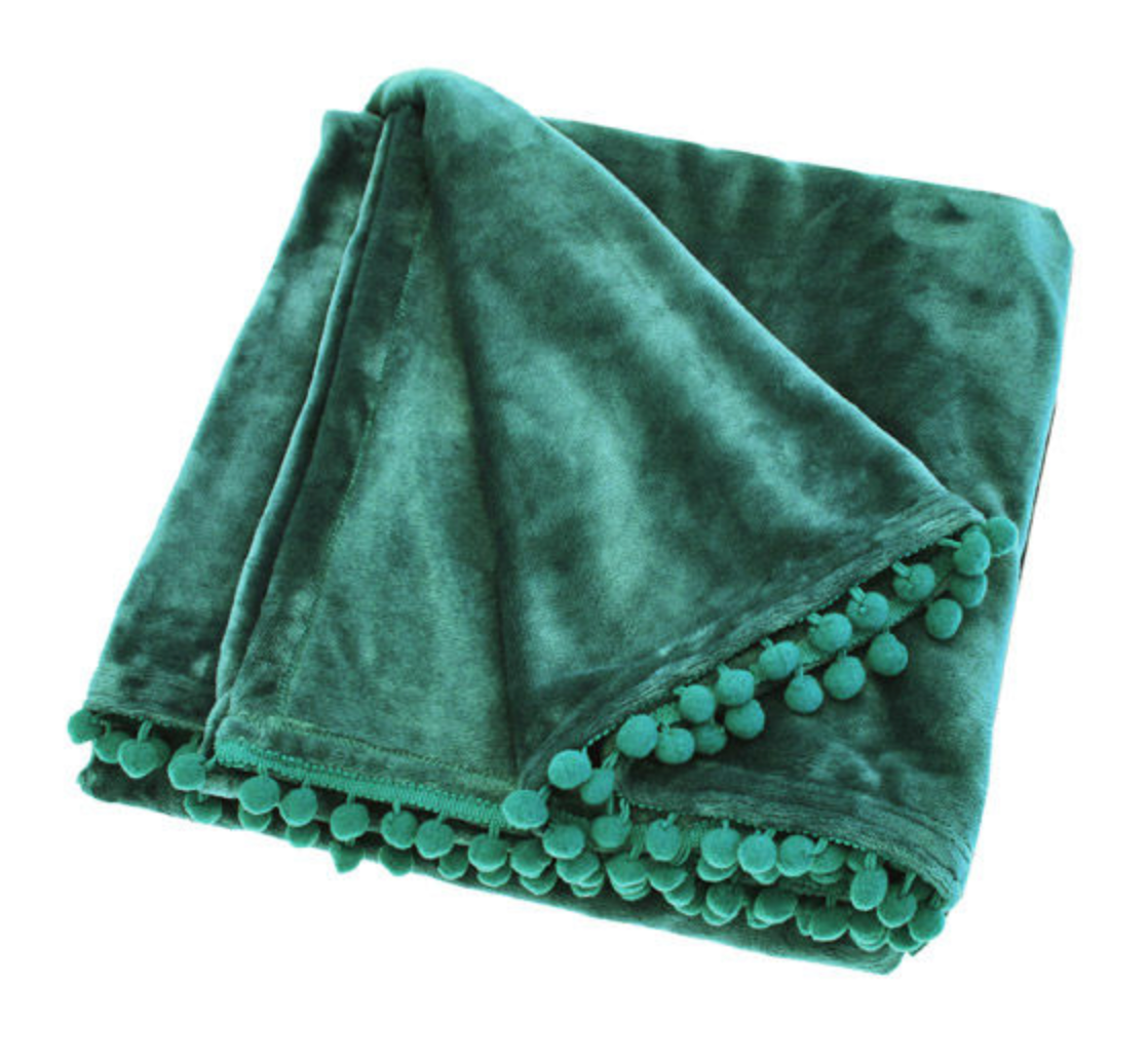 Cashmere touch fleece throw