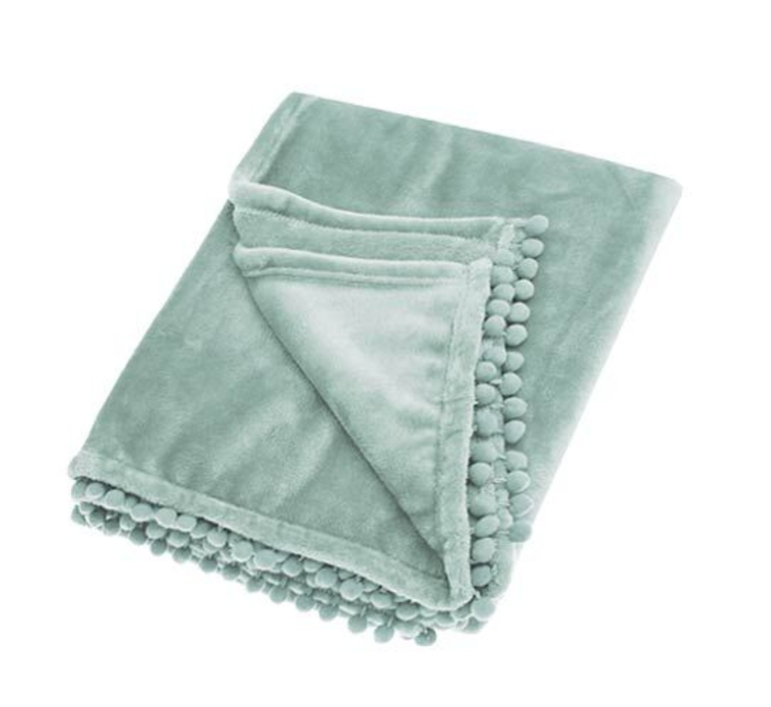 Cashmere touch fleece throw