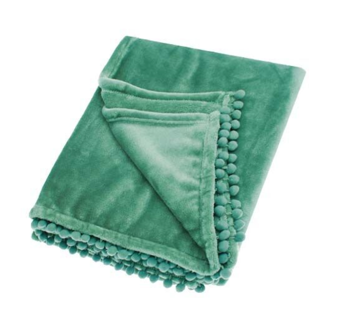 Cashmere touch fleece throw