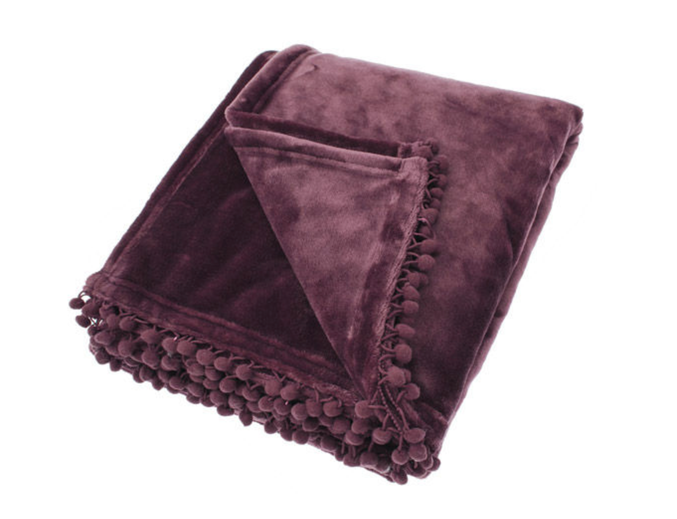 Cashmere touch fleece throw