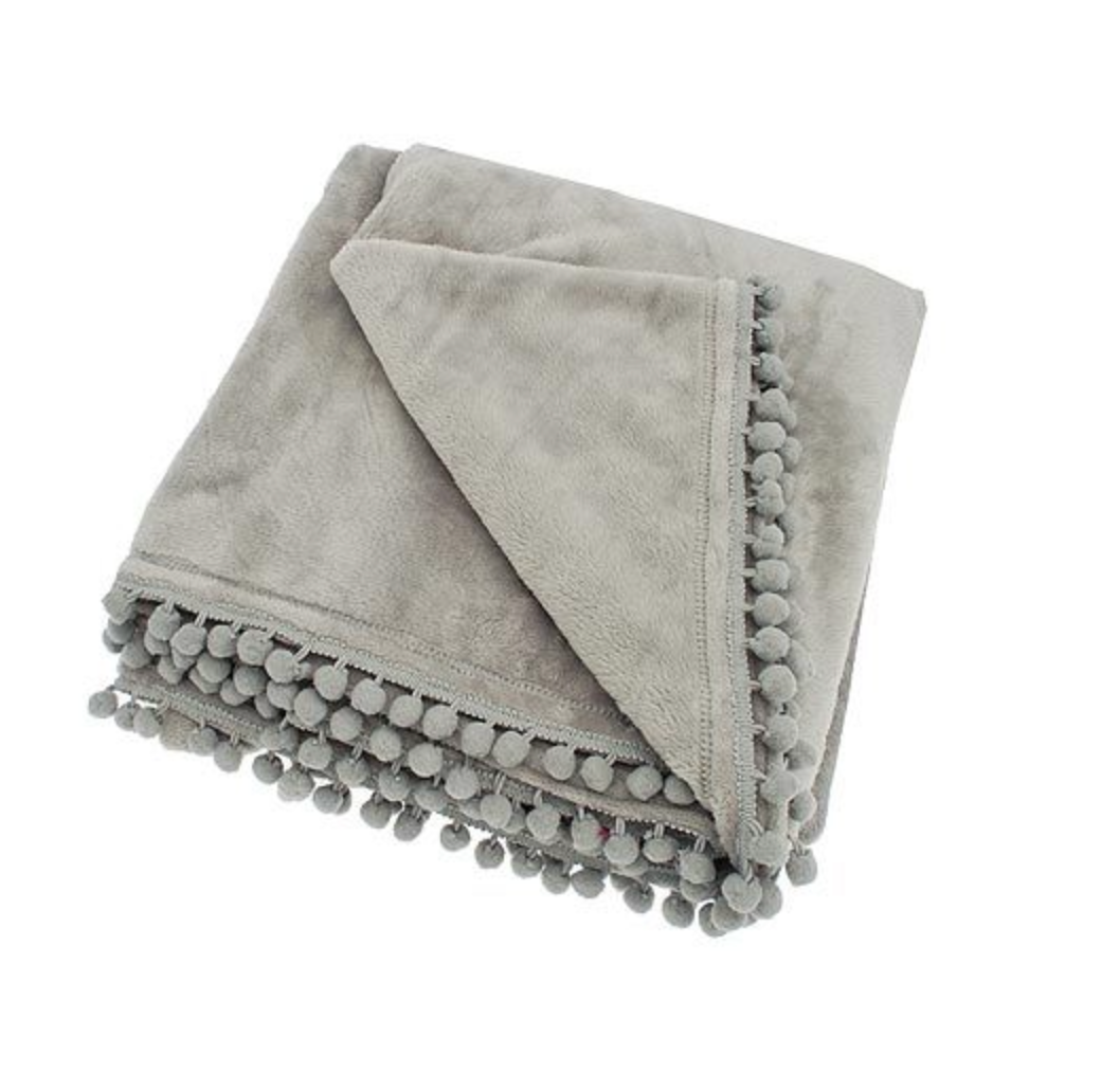 Cashmere touch fleece throw