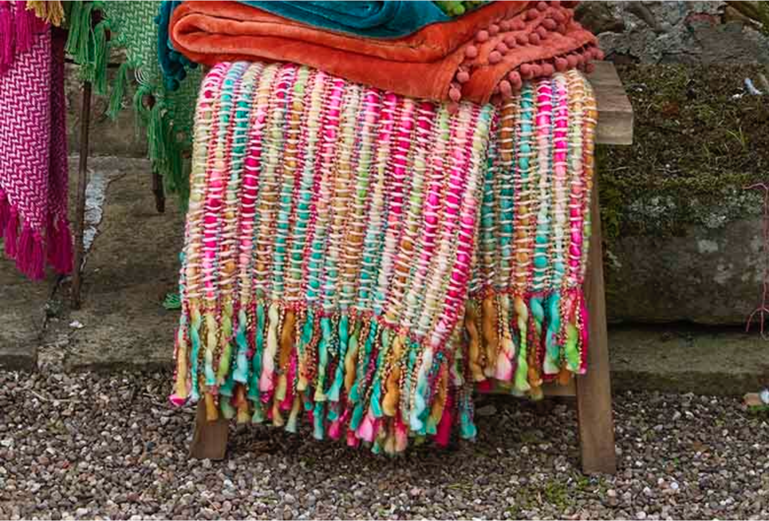 Palma lambs tail throw from Walton & Co