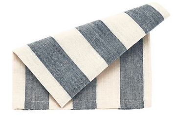 Wide stripe napkin from Walton & Co