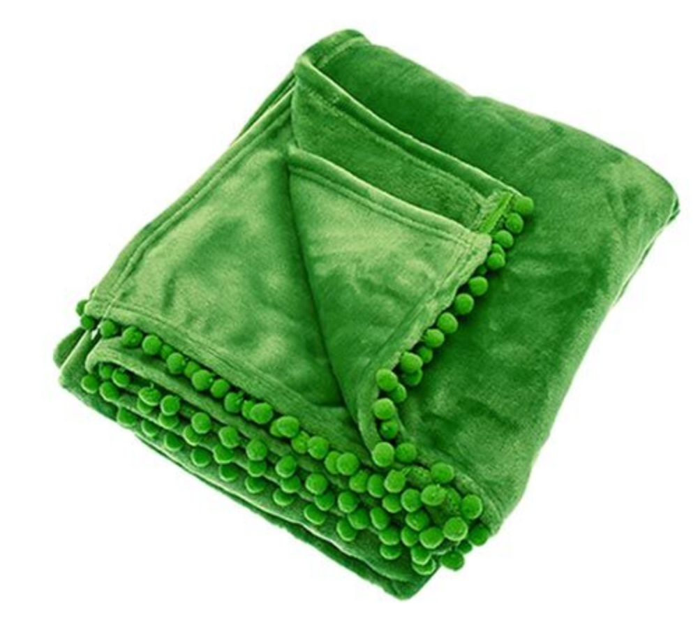 Cashmere touch fleece throw