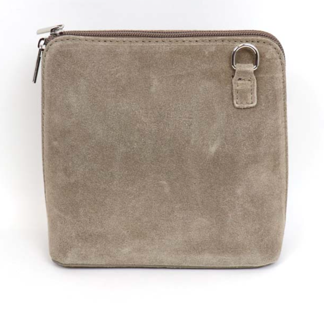 Vera Pelle suede crossbody bag