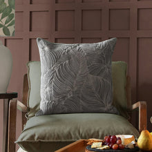 Load image into Gallery viewer, Taro Embroidered Cushion 50 x 50cm
