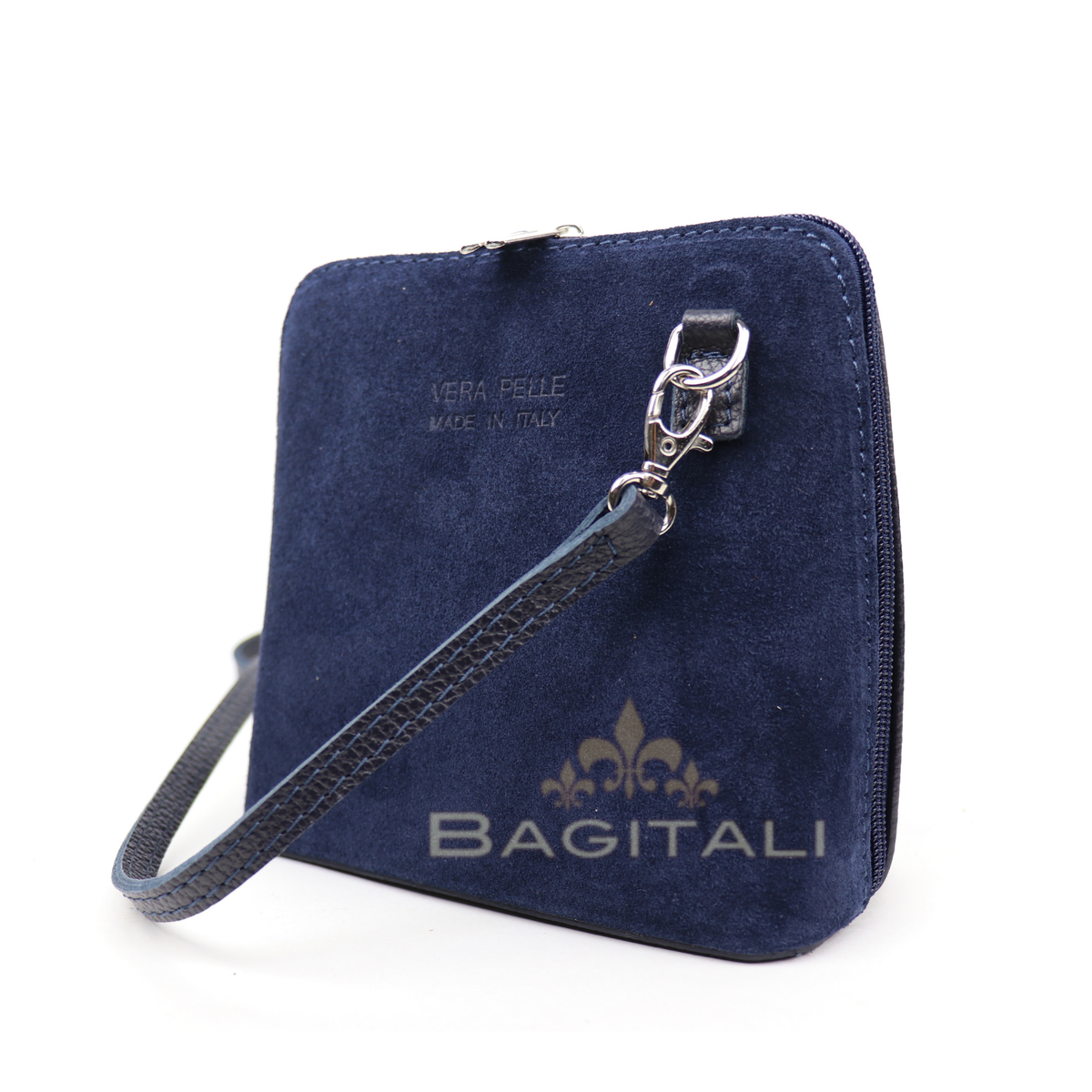 Women's suede & Leather crossbody bag from Vera Pelle