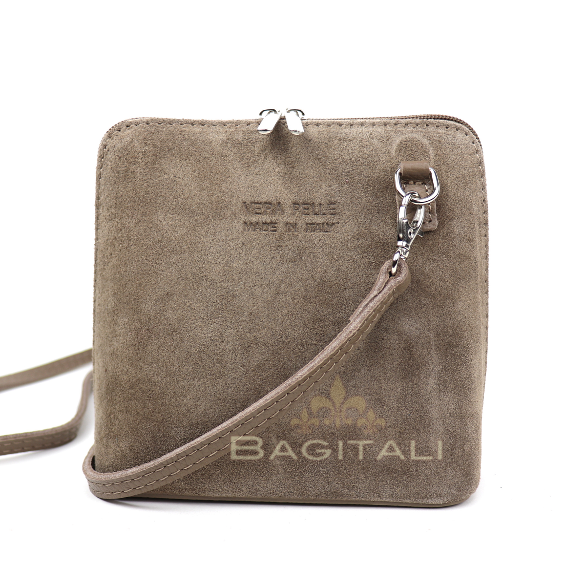 Vera Pelle suede cross body bag