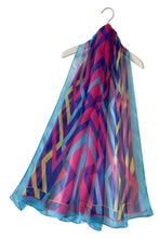 Load image into Gallery viewer, Vibrant Zigzag Print Chiffon Scarf
