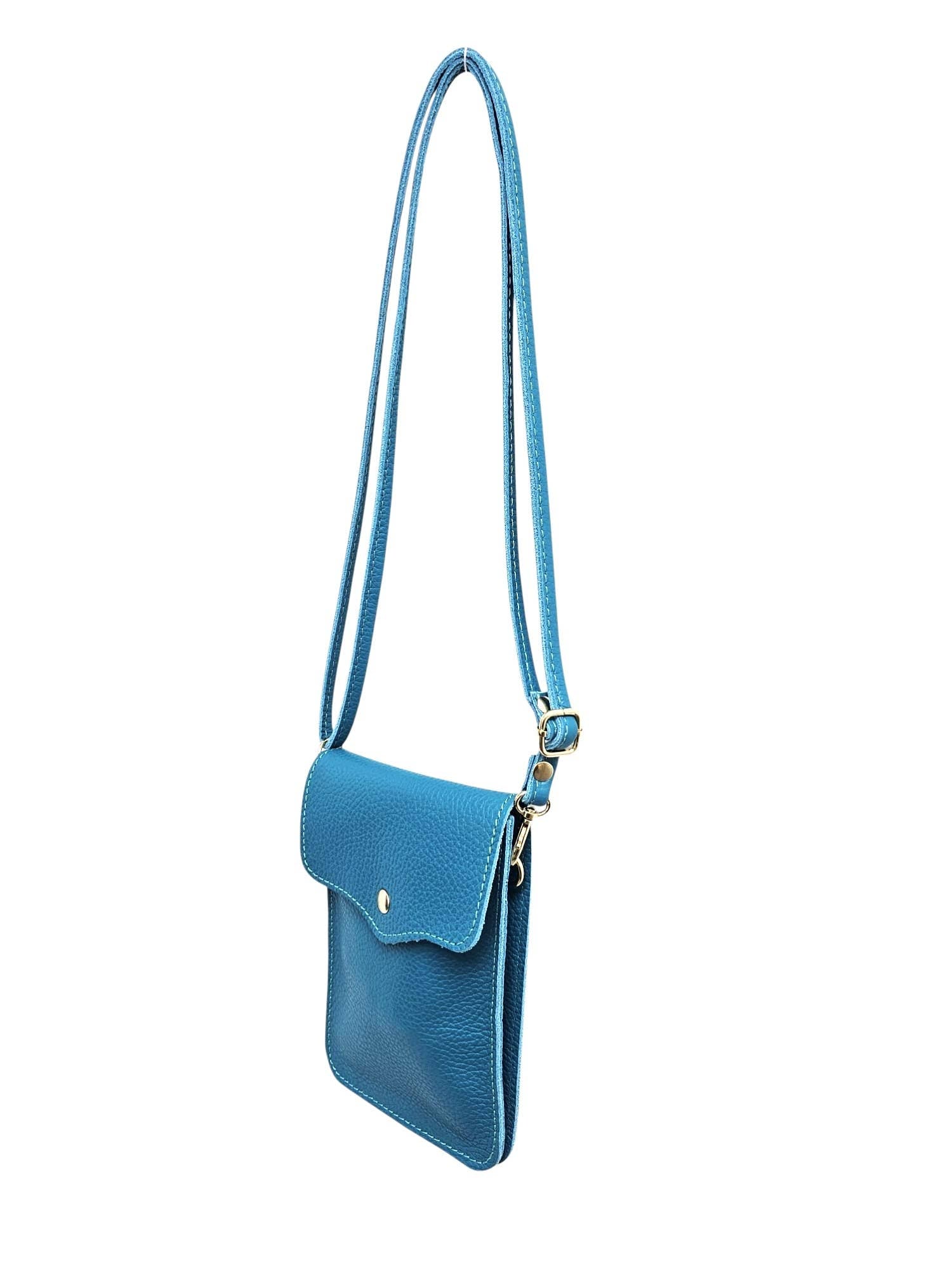Italian Genuine Leather Mobile Cross Body Bag
