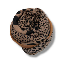Load image into Gallery viewer, Leopard dots print scarf
