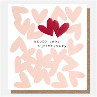 Anniversary Overlapped Hearts