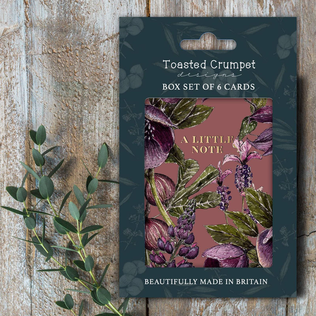 A Little Note (Mulberry Mauve) Set of 6 Cards