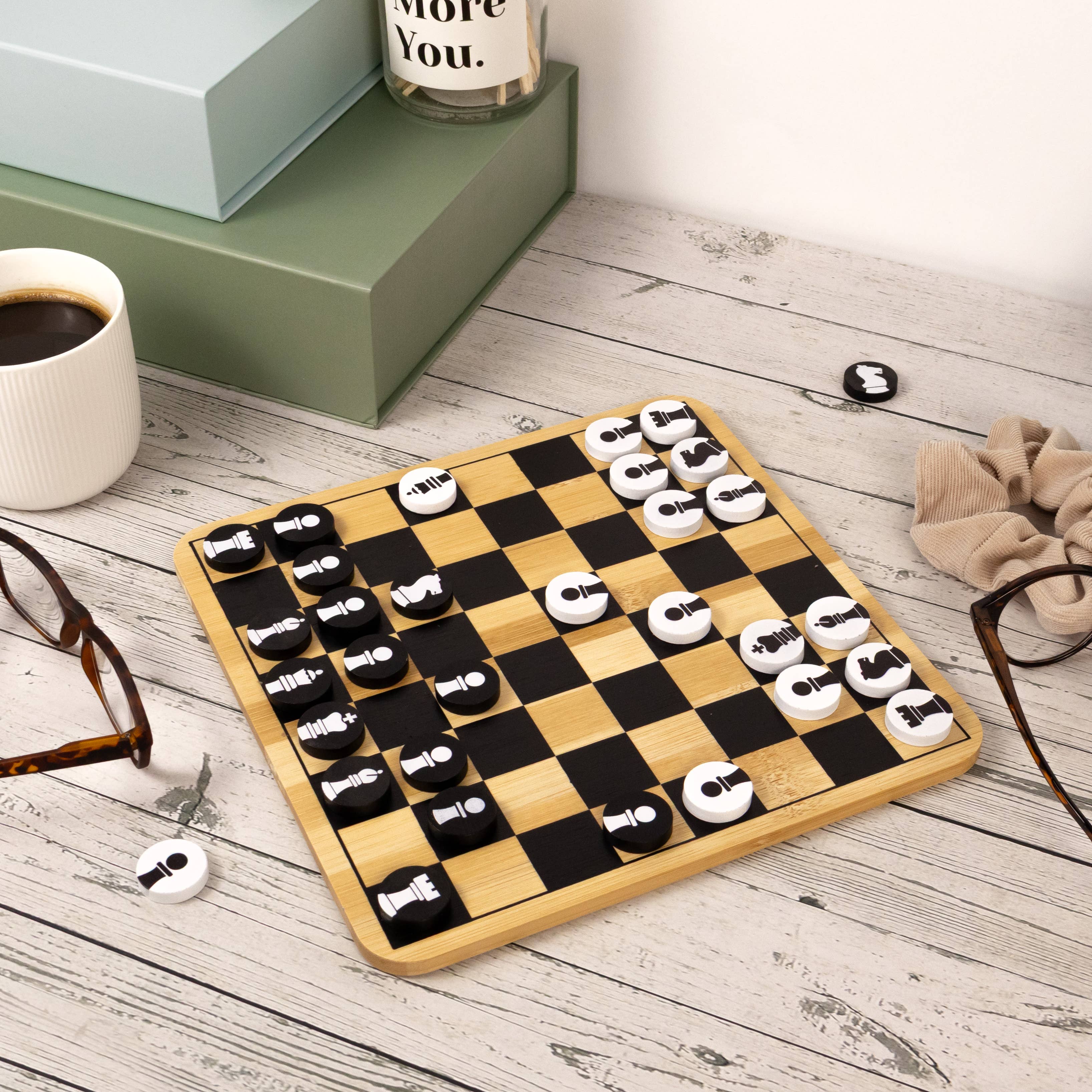 Bamboo Backgammon & Chess Set