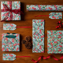 Load image into Gallery viewer, Christmas 2025 Wrapping Paper 3M Berries Holly Blue
