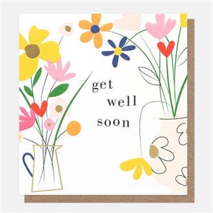 Get Well Soon Floral Vases