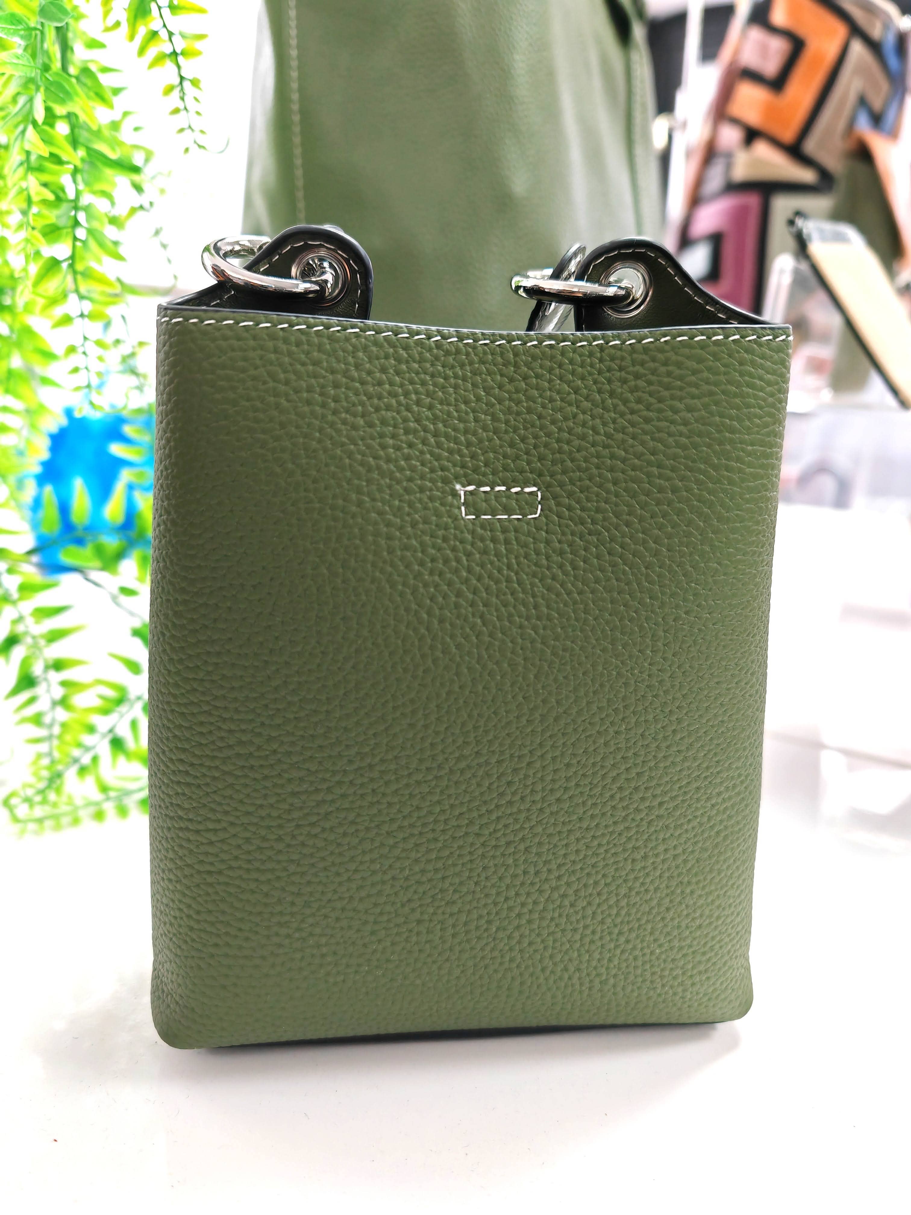 Soft Genuine Leather 2 Compartment Hand Bag