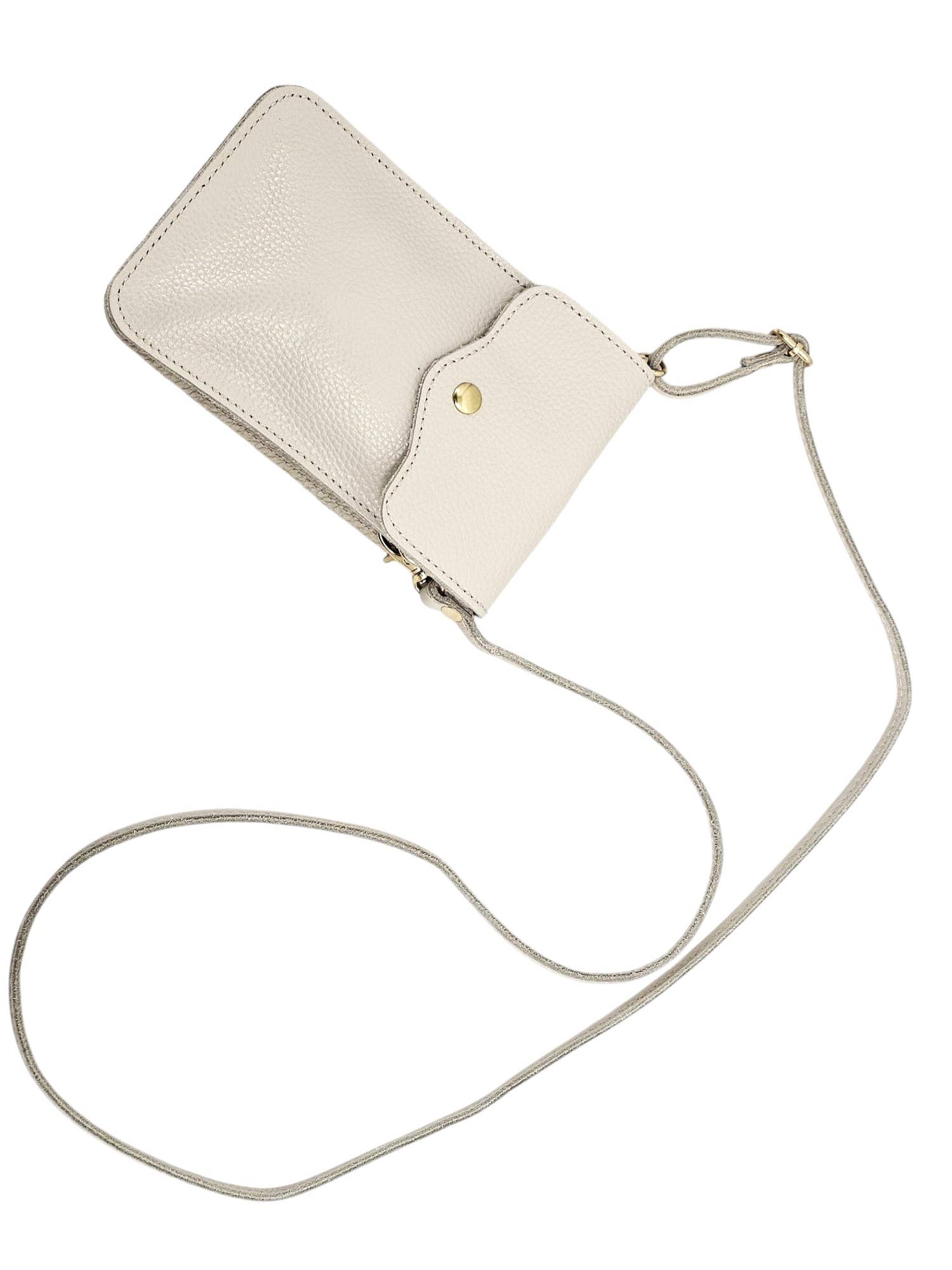 Italian Genuine Leather Mobile Cross Body Bag