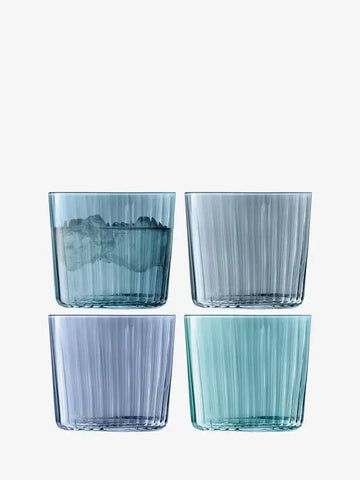 LSA Gems Tumbler 310ml Assorted Sapphire x 4