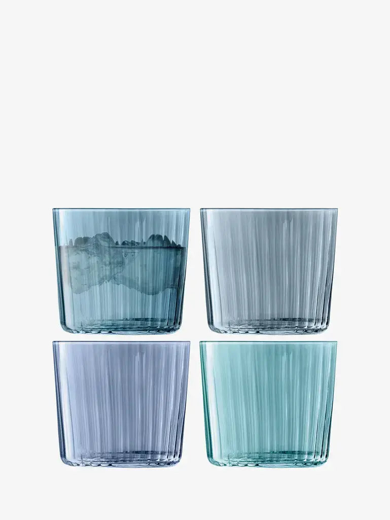 LSA Gems Tumbler 310ml Assorted Sapphire x 4