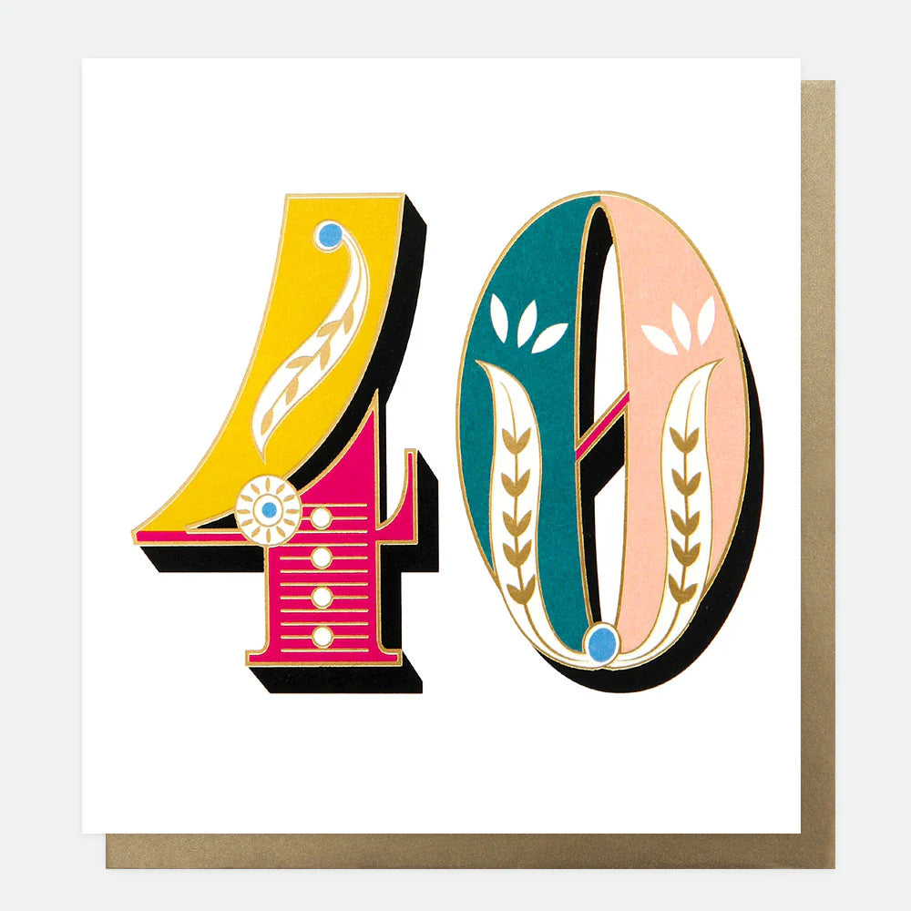 Carnival 40th Birthday Card