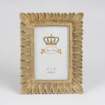 Gold Feather Photo Frame