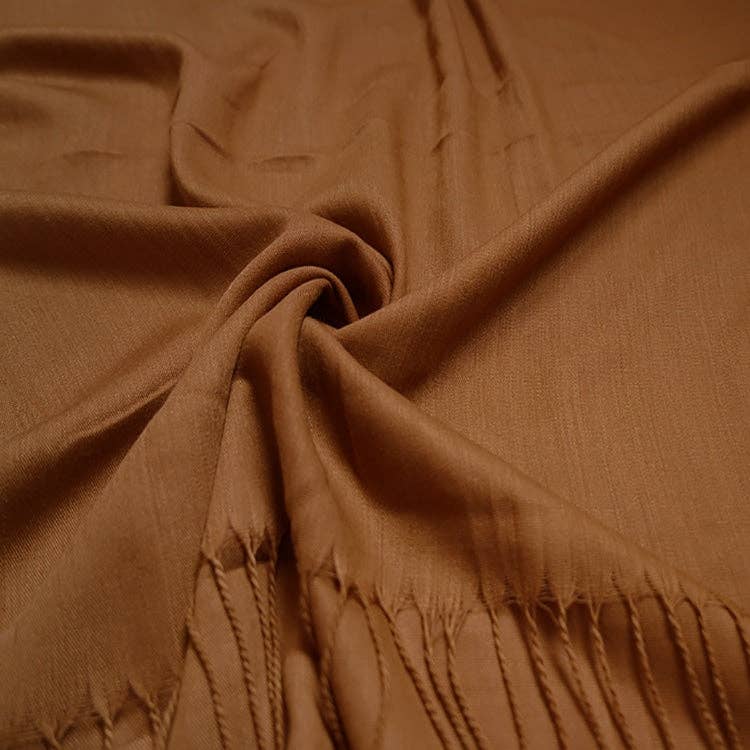 Plain Light Cotton Mix Large Scarf