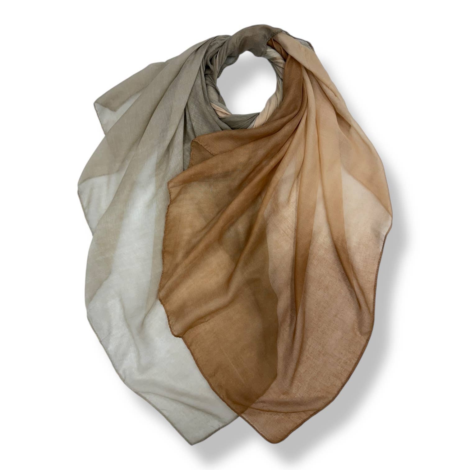 Ombre Lightweight Cotton Viscose Scarf