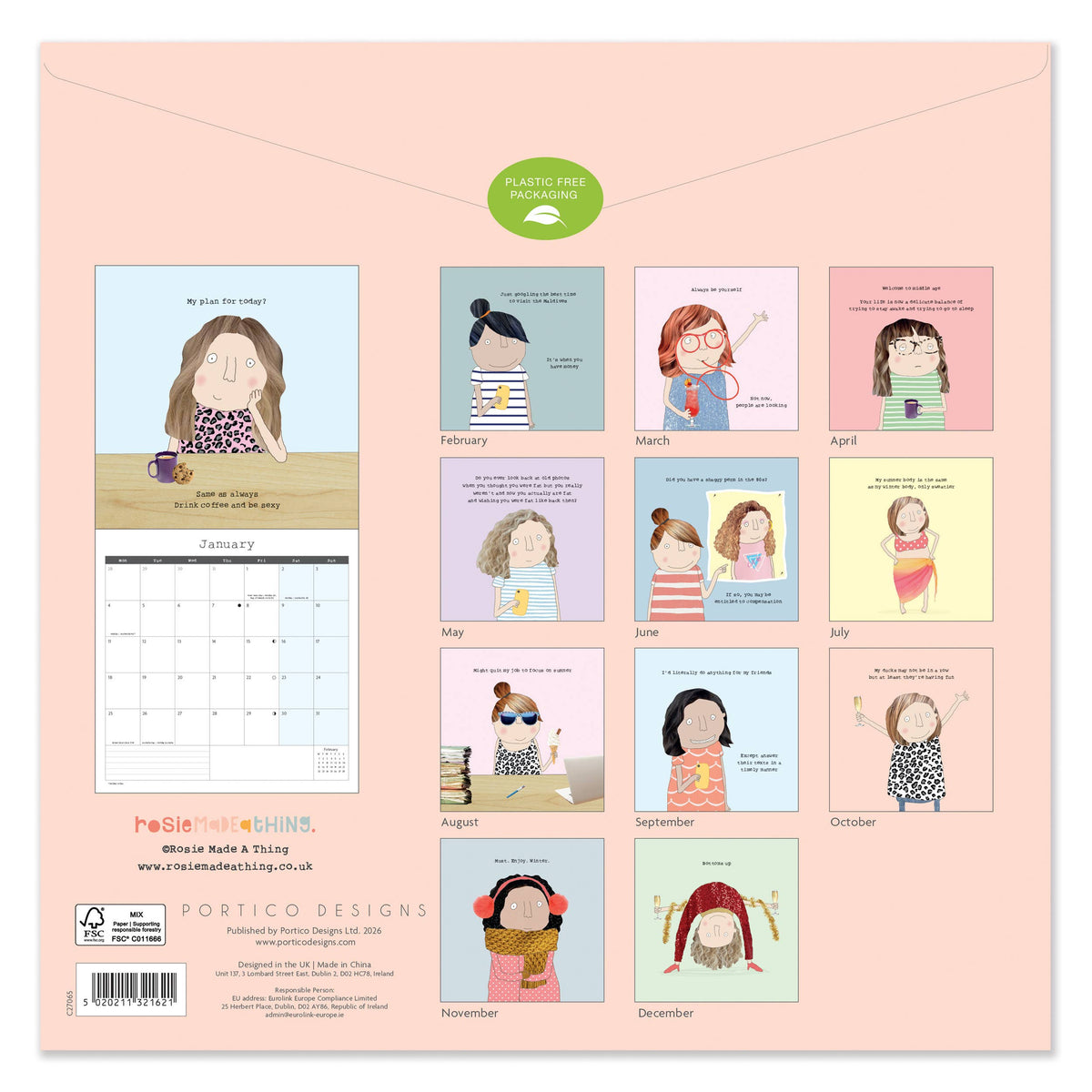 2027 Square Calendar - Rosie Made a Thing