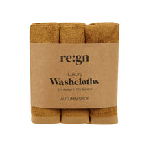 Load image into Gallery viewer, Re:gn Luxury Bamboo Face Cloths – Ultra-Soft - 3 Pack
