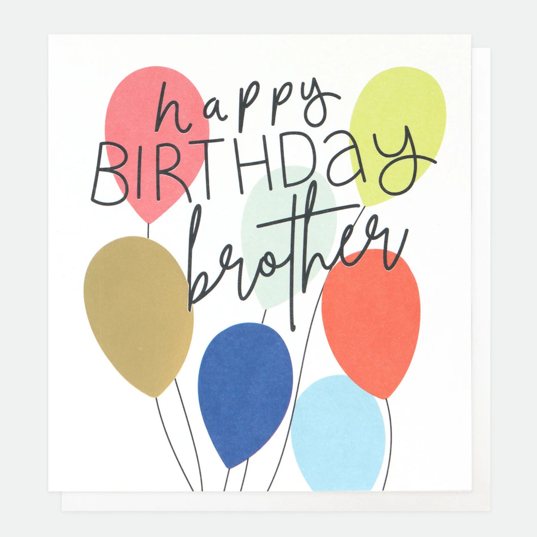 Balloons Birthday Card For Brother