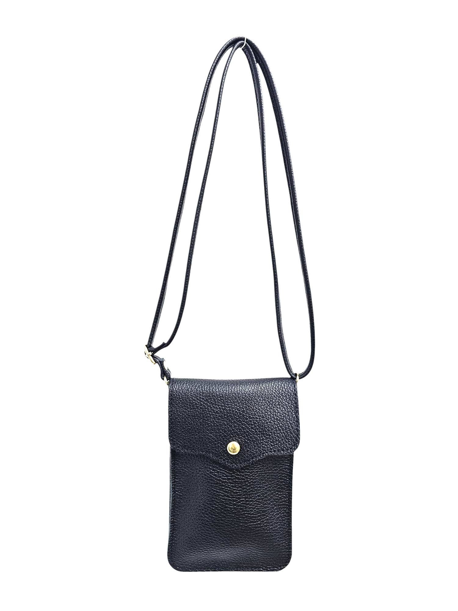 Italian Genuine Leather Mobile Cross Body Bag