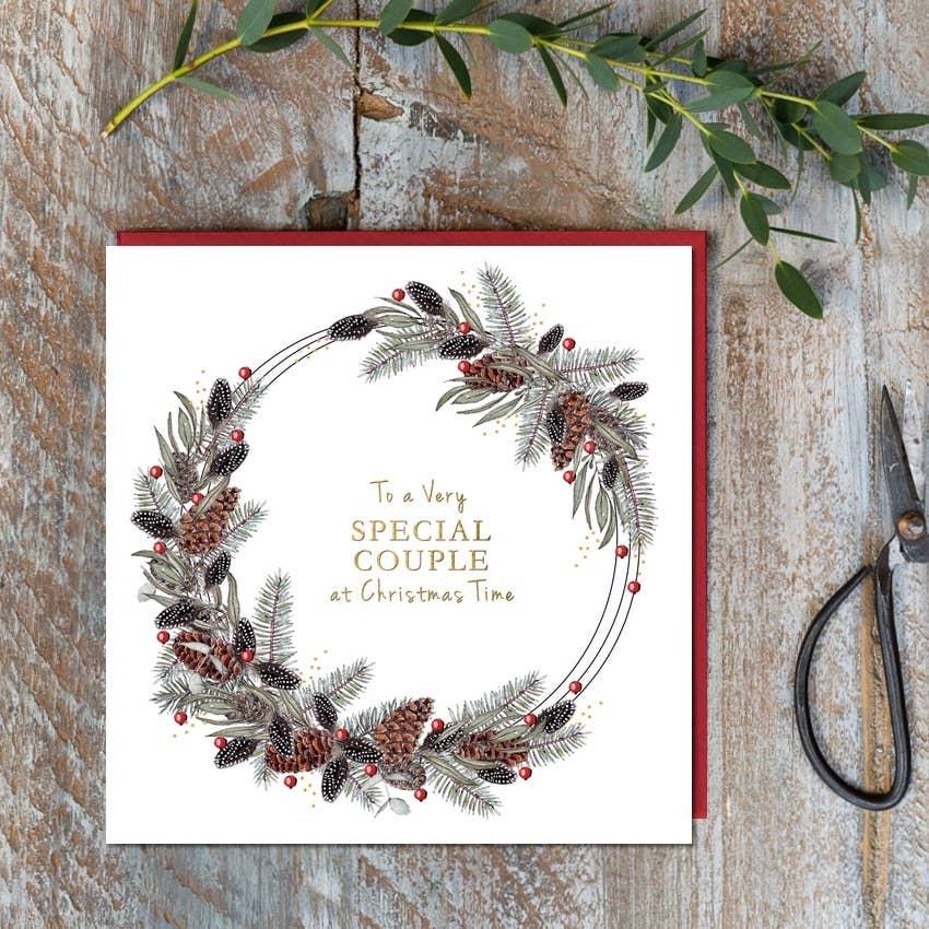 To A Very Special Couple at Christmas Time Card (Cello-Free)