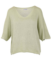 Load image into Gallery viewer, Cotton Blend V Neck Tunic Top
