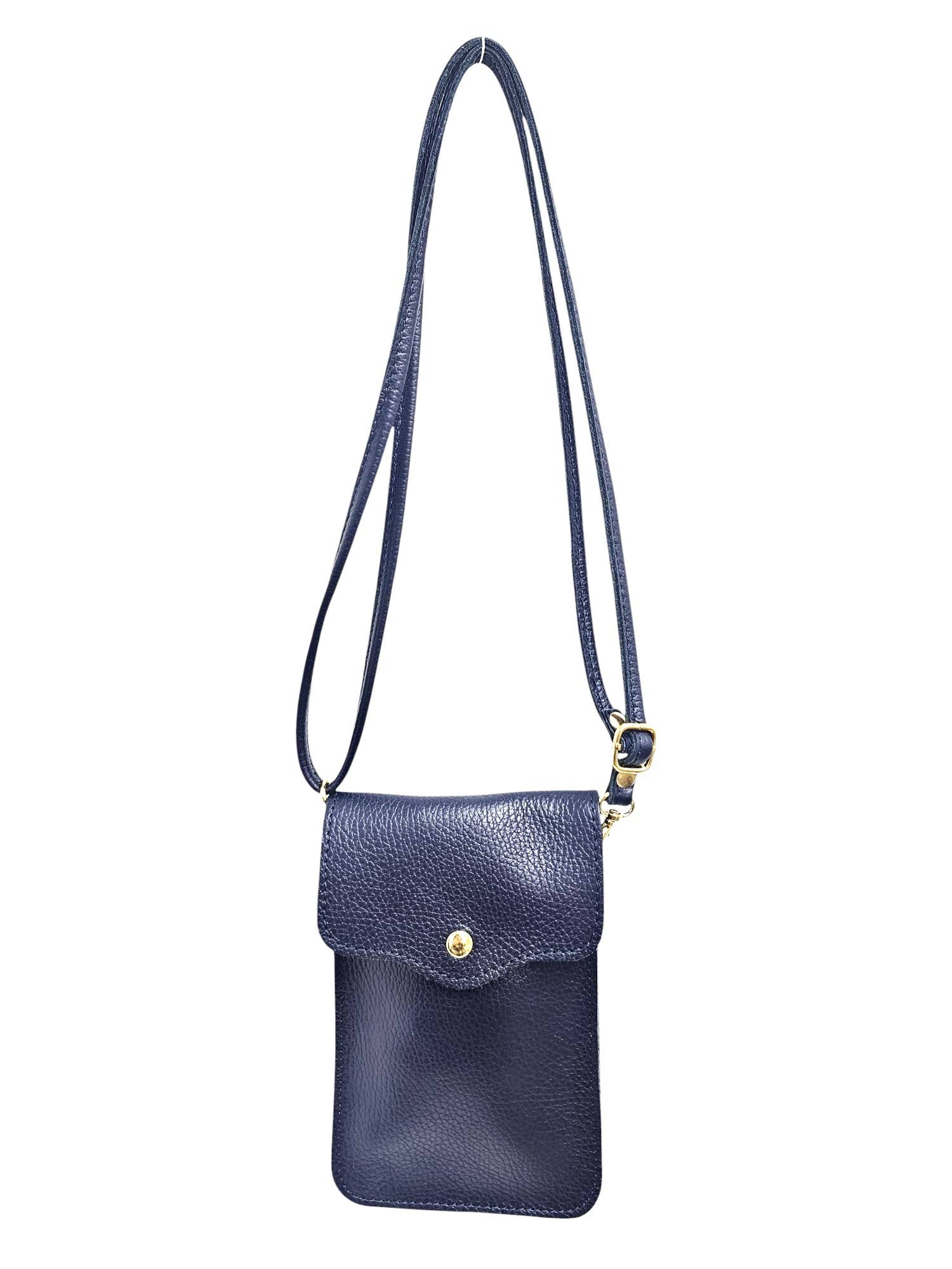 Italian Genuine Leather Mobile Cross Body Bag
