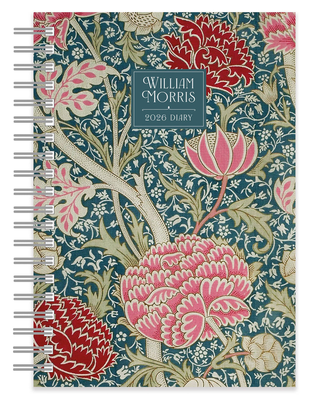 William Morris A5 Wiro 2026 Diary