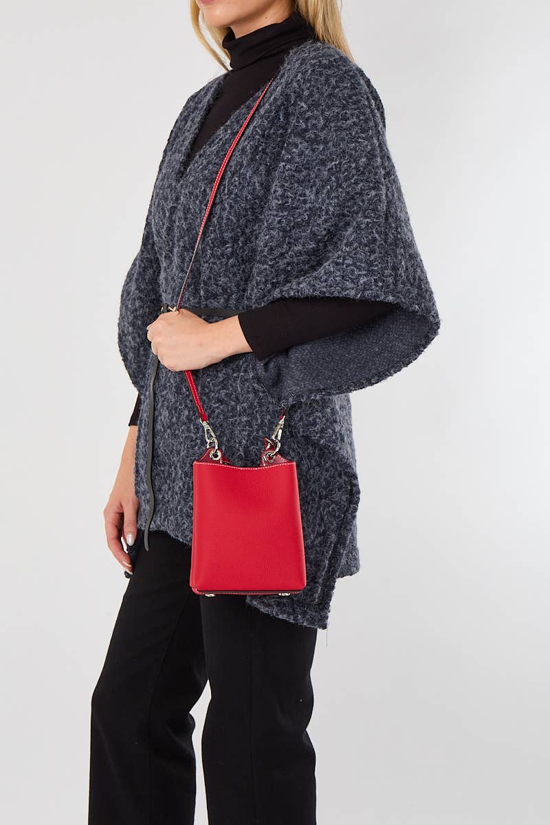 Soft Genuine Leather 2 Compartment Hand Bag